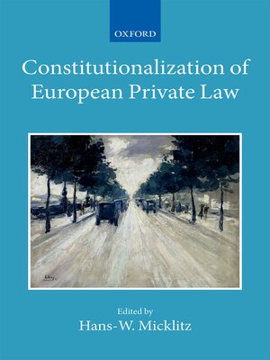 cover image of Constitutionalization of European Private Law